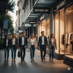 Pessoas fazendo compras no centro comercial de Montes Claros, representando o fluxo de clientes e o potencial de vendas para empresas locais.